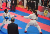 Bripda Gaby Dara Ayu Salsabillah, dalam ajang bergengsi Kejuaraan Karate Piala Panglima TNI 2025 yang berlangsung di BSCC Dome, Balikpapan, Kalimantan Timur.