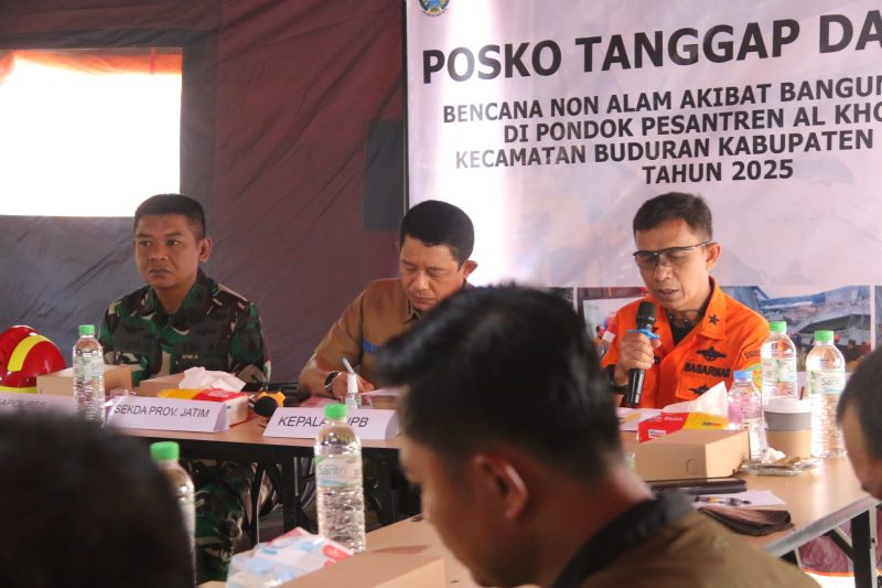 Rapat koordinasi harian di Posko Tanggap Darurat, Kepala BNPB Letjen TNI Suharyanto melaporkan bahwa hingga Jumat (03/10/2025).
