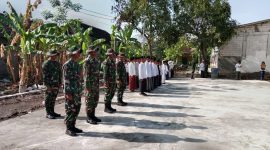 Satgas TNI Manunggal Membangun Desa (TMMD) ke-126 Kodim 0816/Sidoarjo turut ambil bagian dalam upacara Hari Santri Nasional yang digelar di Pondok Pesantren Thoriqussalam, Desa Kedondong, Kecamatan Tulangan, Kabupaten Sidoarjo.