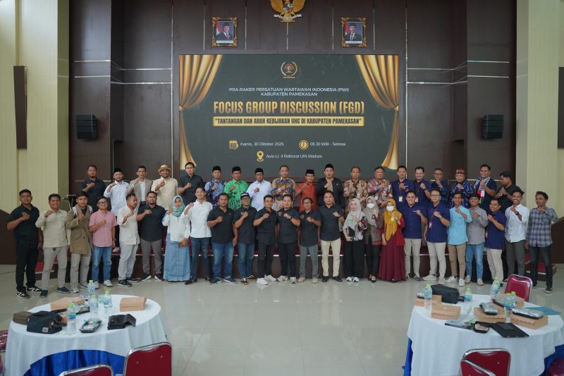 Persatuan Wartawan Pamekasan Indonesia (PWI) Kabupaten Pamekasan menggelar Focus Group Discussion (FGD) di Lantai 4 Gedung Rektorat UIN Madura, Kamis (30/10/2025).