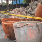 Smelting ilegal PT GRS di Serang lokasi Pengroyokan tim Gakkum DLH 8 Agustus lalu. (foto dok DLH)