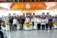 Sidoarjo Business Forum 2025 sekaligus Sosialisasi PP Nomor 28 Tahun 2025 tentang Penyelenggaraan Perizinan Berbasis Risiko di Pendopo Delta Wibawa pada Rabu (26/11/2025).