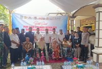 Memperingati Hari Pers Nasional (HPN) 2026, Persatuan Wartawan Indonesia (PWI) Kabupaten Nganjuk menggelar aksi kemanusiaan di halaman Sekretariat PWI Nganjuk, Kelurahan Payaman, Rabu (18/2/2026). 