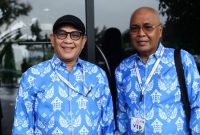 Penanggungjawab HPN 2026 Banten Akhmad Munir didampingi Ketua Panitia HPN Zulmansyah Sekedang.