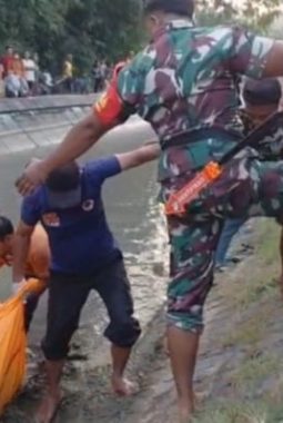 Pemuda Diduga ODGJ Ditemukan Tewas Mengambang di Pintu Air Kanal Magetan