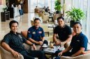  Ketua PWI Sumenep Faisal Warid, Ketua PWI Pamekasan Hairul Anam, Ketua PWI Sampang Hanggara Pratama Syahputra, dan Ketua PWI Bangkalan Mahmud Ismail. (Ist)