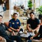  Ketua PWI Sumenep Faisal Warid, Ketua PWI Pamekasan Hairul Anam, Ketua PWI Sampang Hanggara Pratama Syahputra, dan Ketua PWI Bangkalan Mahmud Ismail. (Ist)