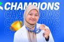 Linda Ayuni, mahasiswa IAI Al-Khairat peraih medali perunggu Puskanas 2026. (Foto: Istimewa)