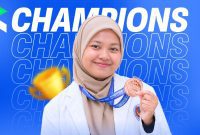 Linda Ayuni, mahasiswa IAI Al-Khairat peraih medali perunggu Puskanas 2026. (Foto: Istimewa)