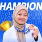 Linda Ayuni, mahasiswa IAI Al-Khairat peraih medali perunggu Puskanas 2026. (Foto: Istimewa)