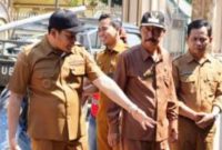 Bupati Sidoarjo Subandi langsung sidak, Senin (24/8/2026). Hasilnya, progres fisik tertinggal 4% dari target.