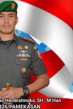 Sambut HUT Ke-81 RI, Dandim Pamekasan Serukan Pengibaran Bendera Merah Putih Serentak