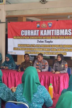 Sat Binmas Polresta Sidoarjo Ajak Warga Katerungan Lawan Bullying