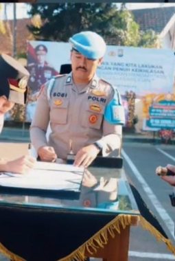 AKP Septia Intan Putri Resmi Jabat Kasatlantas Polres Kediri Kota
