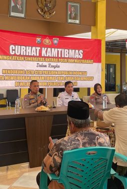 Curhat Kamtibmas di Sruni, Polresta Sidoarjo Ingatkan Warga Bahaya Bullying