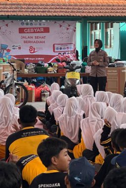 Cegah Bullying dan Kekerasan Seksual, Polwan Polresta Sidoarjo Sambangi SMPN 2 Krian