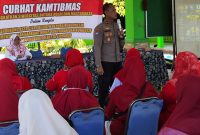 Sat Binmas Polresta Sidoarjo bersama Polsek Buduran menggelar kegiatan Curhat Kamtibmas di Balai Desa Banjarsari, Kecamatan Buduran, Kamis (27/8/2026).