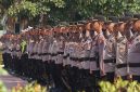 Kapolresta Sidoarjo Kombes Pol. Christian Tobing memimpin apel siaga kamtibmas di Mako Polresta Sidoarjo, Kamis (27/8/2026) pagi.