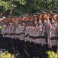 Kapolresta Sidoarjo Kombes Pol. Christian Tobing memimpin apel siaga kamtibmas di Mako Polresta Sidoarjo, Kamis (27/8/2026) pagi.