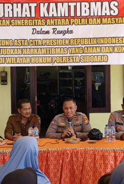 Sat Binmas Polresta Sidoarjo Gelar Curhat Kamtibmas Bersama Warga Desa Prambon