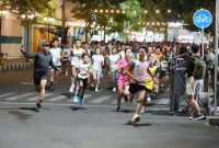 Persatuan Wartawan Indonesia (PWI) Kabupaten Nganjuk menggelar kegiatan Adhyaksa Night Run Merah Putih 2026 pada Sabtu (5/9/2026).