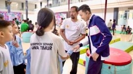 Kontingen senam Sidoarjo meraih sembilan medali pada hari awal Kejuaraan Provinsi (Kejurprov) PERSANI Jawa Timur 2026 yang berlangsung di Kediri, 15-20 September 2026.
