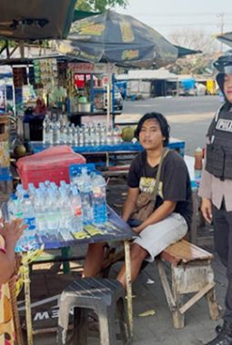 Polwan Polresta Sidoarjo Gelar Patroli Jenggala Presisi di Kawasan GOR