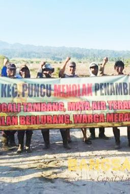 Warga Puncu Kediri Tolak Rencana Kembalinya Tambang Sirtu PT EPAS